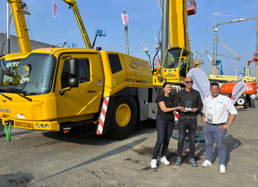 GIS EXPO 2023: MANITOWOC LAUNCHES GROVE GRT8100-1 FOR ITALIAN MARKET